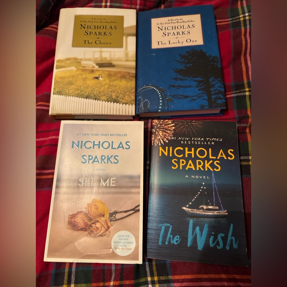 Nicholas Sparks Romance Novel Lot